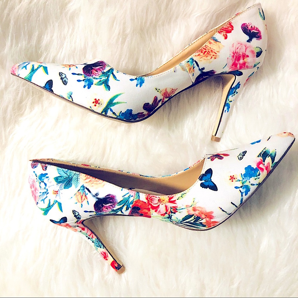 Floral Stiletto Heels
